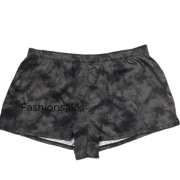 Victoria’s Secret Pink Soft Flannel shorts Pink Logo on back gray black XXL - Picture 3 of 3